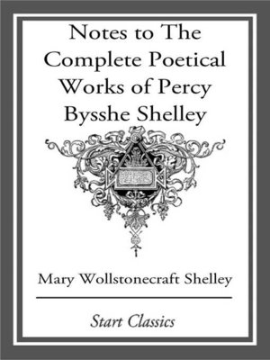 cover image of Notes to the Complete Poetical Works of Percy Bysshe Shelley